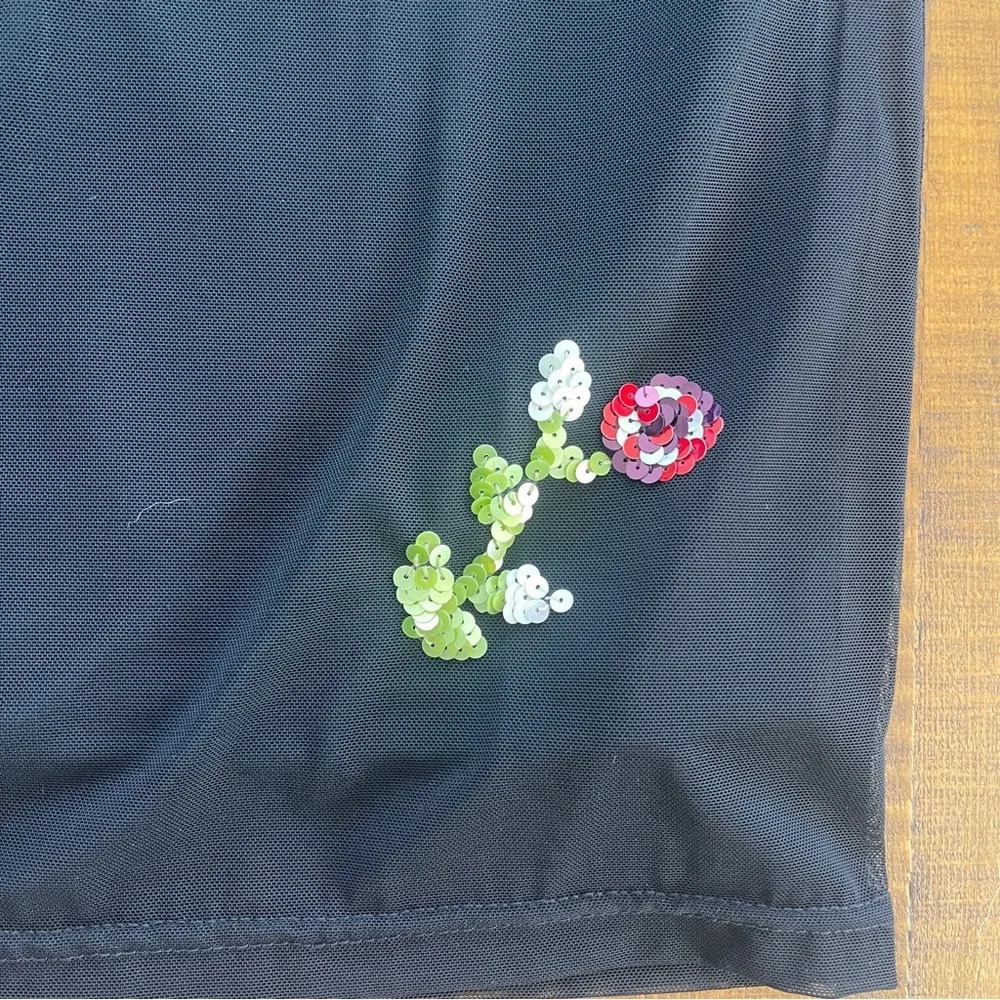 Skirt L mesh glitter elastic belt no size no brand - Picture 2 of 3